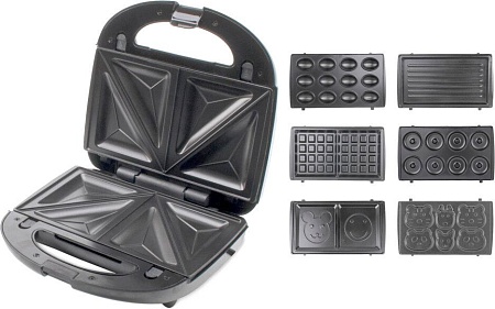 Многофункциональная сэндвичница Atlanta ATH-1067 (черный)