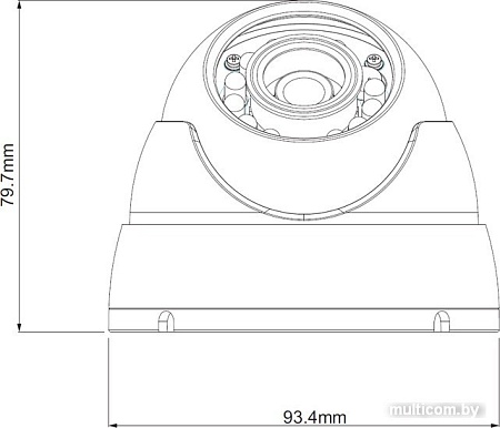 CCTV-камера Dahua DH-HAC-HDW2120MP-0360B