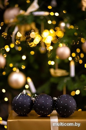 Елочная игрушка Arya Xmas Ball 12 8680943223500 (черный)