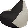 Кресло-мешок Flagman Груша Макси Г2.1-392 (чёрный/белый)