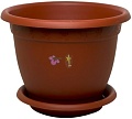 Горшок Plastic Republic Борнео (коричневый)