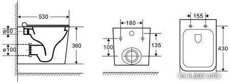 Унитаз Azario Mona AZ-0057