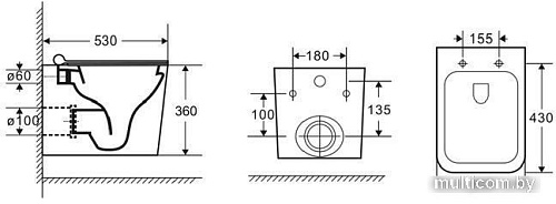 Унитаз Azario Mona AZ-0057