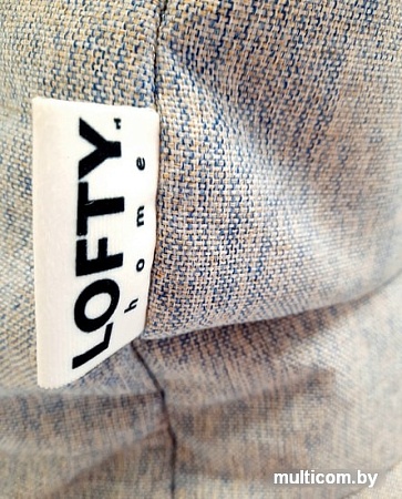 Кресло-мешок LoftyHome Кокон XL (рогожка, голубой)