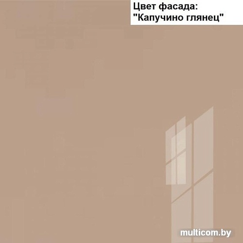 Готовая кухня Интерлиния Мила Gloss 1.8 (капучино-капучино)