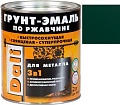 Грунт-эмаль Dali По ржавчине 3 в 1, 2 л (зеленый мох, RAL 6005)