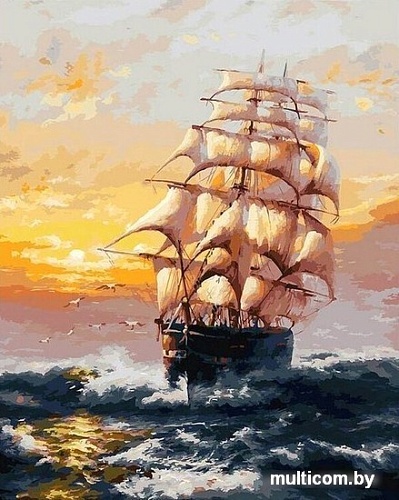 Картина по номерам Белоснежка Под парусами 010-AB