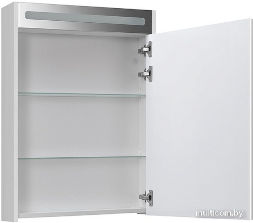 Belux Шкаф с зеркалом Неман ВШ 60 (1, белый глянцевый)