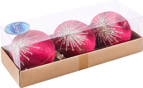 Елочная игрушка Волшебная страна SYQB-0124051 108509 (3шт)