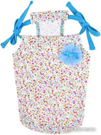 Футболка Puppia WildFlower PAUB-TS1806-SB-L (голубой)