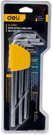 Набор ключей Deli DL3089 (9 предметов)