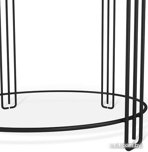 Журнальный столик Sheffilton SHT-CT53 (золотистый пепел/черный муар)