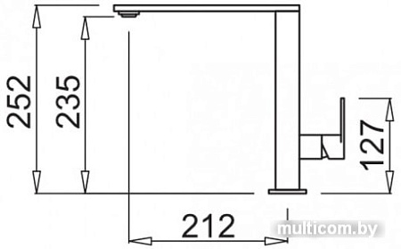 Смеситель Elleci Flat K96 White