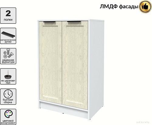 Тумба Интерлиния Концепт Тренд КТ-Т64 (белый платинум/дуб снежный)