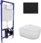 Унитаз подвесной Berges Wasserhaus Ego XL Rimless + Okus Slim SO + Novum525 + O5 043303