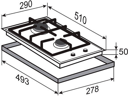Варочная панель Zigmund & Shtain G 14.3 B
