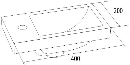 Умывальник IDDIS Torr 0014000U28