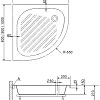 Душевой поддон RGW BP/CL-S 90x90