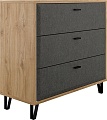 Комод Black Red White Grace KOM3S (дуб наварра/графит)