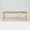 Журнальный столик Stool Group Арт Деко 120x60 ECT-015-TG-SK (стекло Smoke/сталь золото)