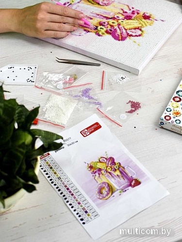 Алмазная мозаика Феникс+ Клубничные милкшейки 65577