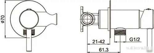 Гигиенический душ Grocenberg GB001 (хром)