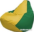 Кресло-мешок Flagman Груша Медиум Г1.1-262 (жёлтый/зелёный)