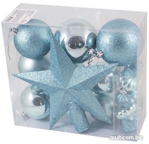 Елочные игрушки Волшебная страна SYCB17-520 18 шт (голубой)