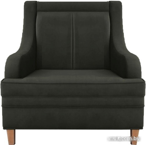 Интерьерное кресло Brioli Луи (велюр, B17 темно-серый/светлые ножки)