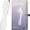 Двусторонний фаллоимитатор Satisfyer Dazzling Crystal 1 18.5 см 4045658 (прозрачный/стеклянный)