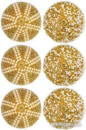 Елочная игрушка Elan Gallery Жемчужины на золотом 970105