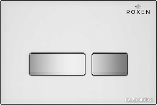 Унитаз подвесной Roxen Porto One Rimless 6 в 1 StounFix Slim 636623 (белое стекло)