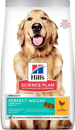 Сухой корм для собак Hill's Science Plan Perfect Weight Adult Large Breed with Chicken 12 кг
