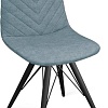 Стул Трия Шерри К3 (черный муар/микровелюр Duna Dustry Blue)