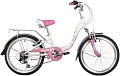 Детский велосипед Novatrack Butterfly 6.V 20 2022 20SH6V.BUTTERFLY.PN22 (белый/розовый)