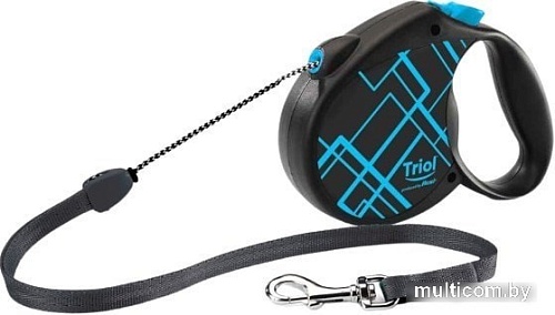 Поводок-рулетка Triol Flexi Life Lines S 11111029 (черный/синий)