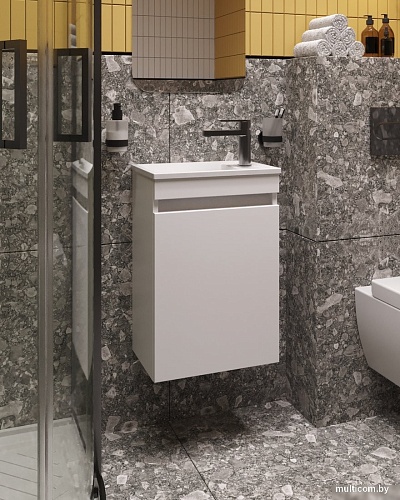 Belux Тумба под умывальник Чикаго НП 40 (1, белый глянцевый)