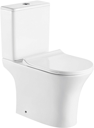 Унитаз Azario Fretta Round AZ-1217 + AZ-1216-G