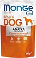 Сухой корм для собак Monge Grill Senior с уткой (100 г)