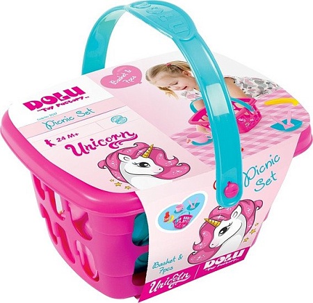 Набор игрушечной посуды Dolu Единорог для пикника 2517