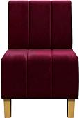 Интерьерное кресло Brioli Руди Полоса (велюр, B48 вишневый)