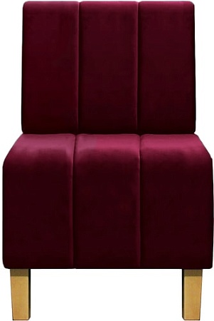 Интерьерное кресло Brioli Руди Полоса (велюр, B48 вишневый)