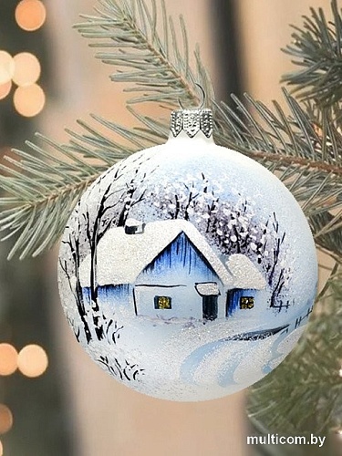Елочная игрушка Декарт Зимняя избушка 8Ш0079