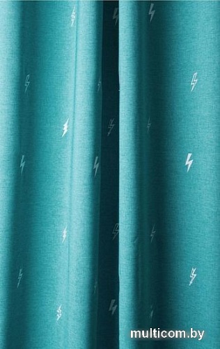Комплект штор Pasionaria Флэш 290x250 с подхватами (бирюзовый)