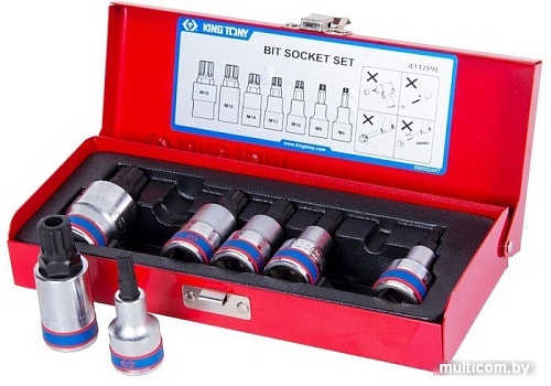 Набор торцевых головок King Tony 4117PR (7 предметов)