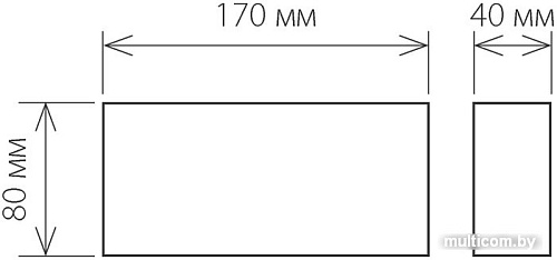 Бра Elektrostandard 1551 Techno LED Twinky Trio (серый)