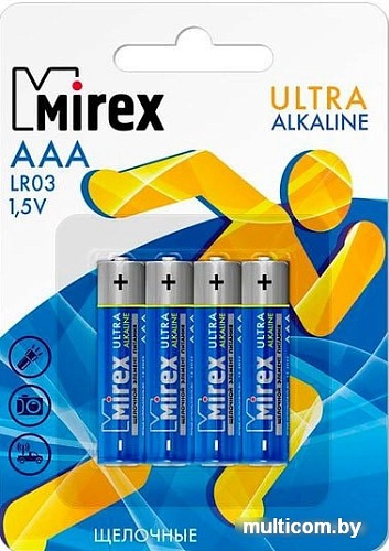 Батарейки Mirex Ultra Alkaline AAA 4 шт LR03-E4