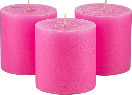 Набор свечей Мелт 75 мм (3 шт, розовый)