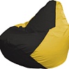 Кресло-мешок Flagman Груша Макси Г2.1-396 (чёрный/жёлтый)