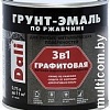 Грунт-эмаль Dali Графитовая по ржавчине 3 в 1 0.75 л (зеленый)